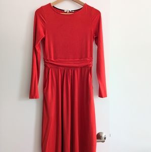 Boden Red Dress with pockets 6R